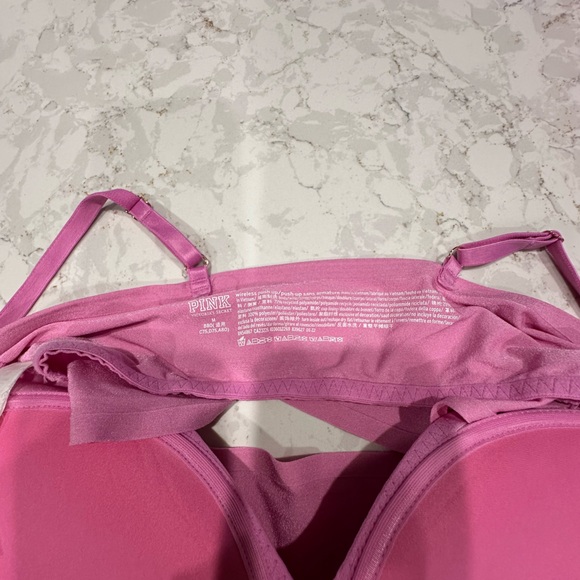 EUC PINK Victoria's Secret Pink Bra Size-Medium - Picture 4 of 4